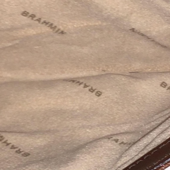 Women’s Brahmin Brown Leather Envelope Clutch Bag
